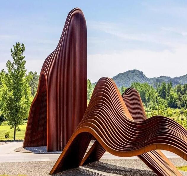 虎丘锈钢板造型